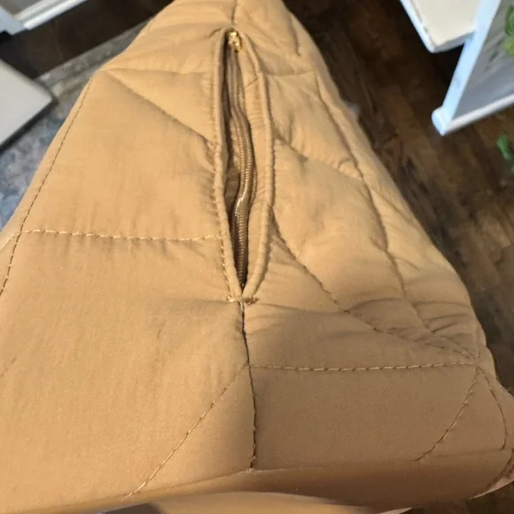 Target Quilted Beige Kate Tote Bag - Picture 9 of 15